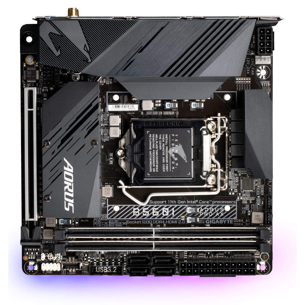 Bekijk afbeelding 1 van Gigabyte 1200 B560I AORUS PRO AX - 2xM.2/DP/HDMI/mini-ITX